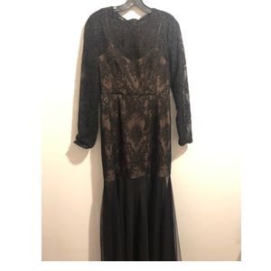 BCBG lace gown